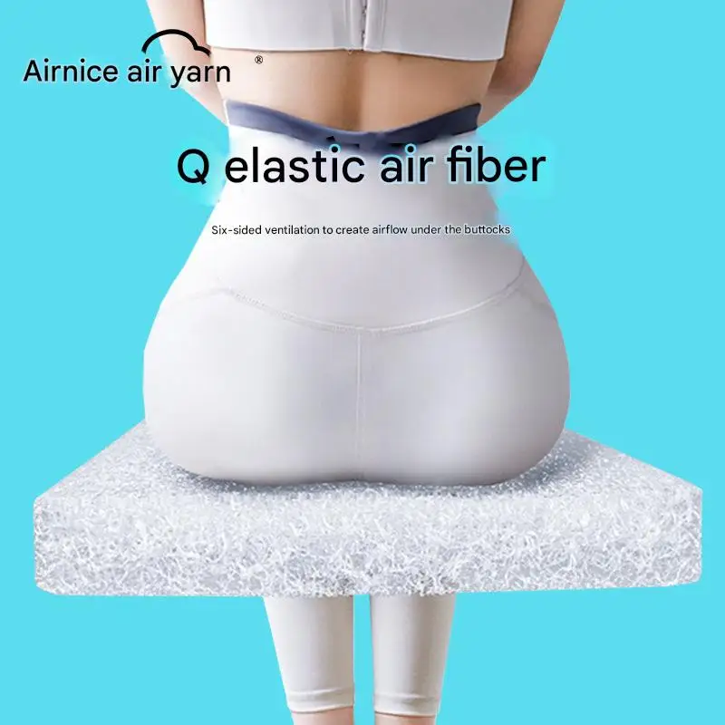 POE Air Fiber Washable 4D Polymer Fiber Cushion, Q Elastic Breathable Indoor and Outdoor Floor Cushion, Pet Sleeping Pad