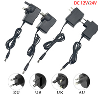AC to DC Converter 12V 24V 1A/2A/3A/5A/6A/8A/10A 12W-120W Power Supply Adapter AC110-240V Universal for LED Strip Lighting