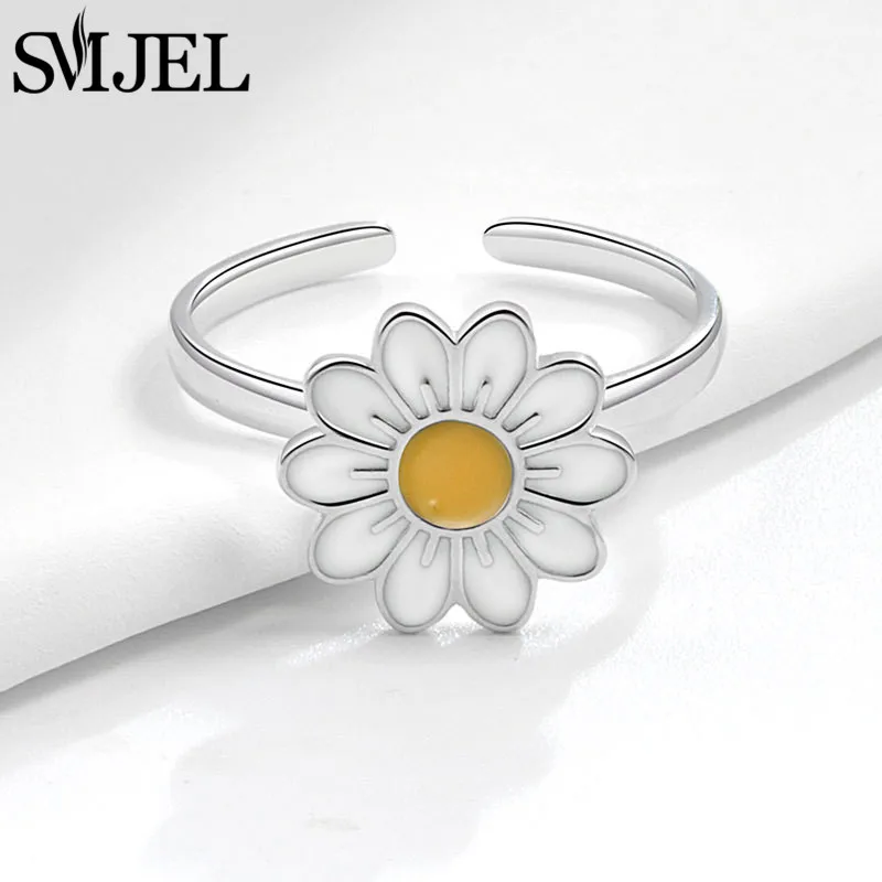 Luxury Rotating Anxiety Flower Rings for Women Spinner Fidgets Hummingbird Butterfly Animal Knuckle Ring Anillos De Ansiedad