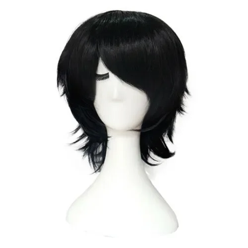 

synthetic Select color and style Fashion Multi Color Short Straight Hair Wig Anime Party Cosplay Full Accessori