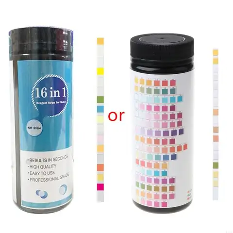 수족관 FishTank 풀 물 테스트 식수 감지를위한 100 Pcs 16-in-1 수족관 수질 테스트 스트립