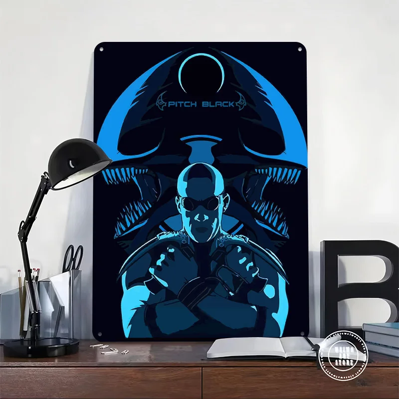 Pitch Black Metal Poster Perfect Gift for Fans Lovers Customized Wall Art Metal Sign for Vintage Decor Room Decorating Interior