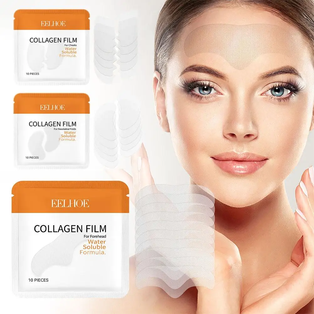 Película antienvejecimiento de colágeno Soluble en colágeno para la fusión facial, elimina las ojeras en la frente, I1s9