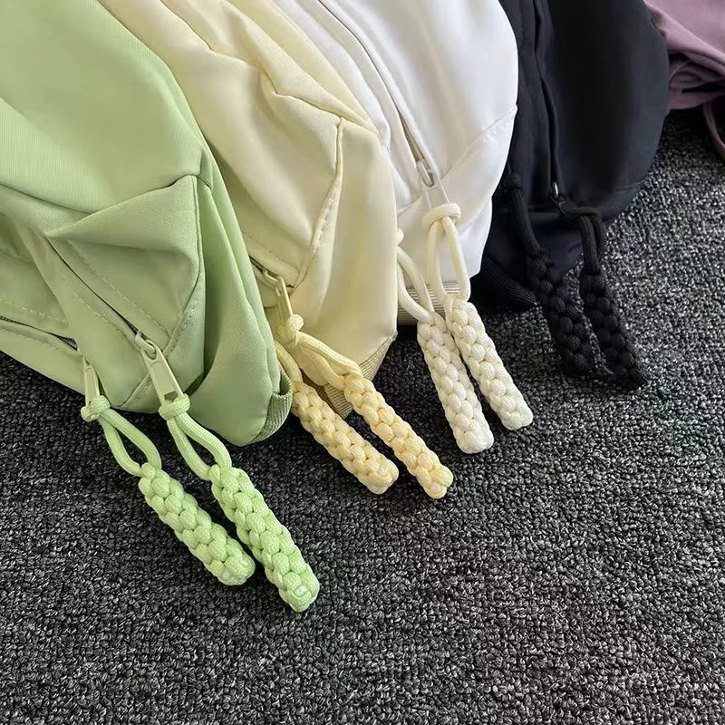 

5 Pieces Replacement Zipper Pulls Tab Universal Nylon Repair Kit Slider Pull Tab Zipper Fixer Hand Woven Rope Handle Cord Tab