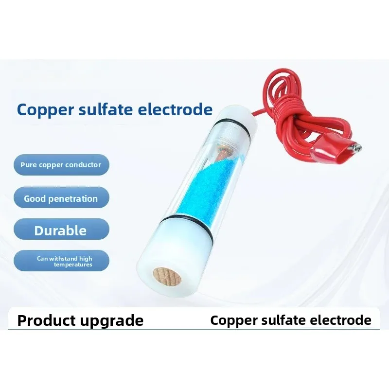 CuSO₄ Reference Electrode, Portable CCT Copper Sulfate Industrial Electrode for Electrochemistry