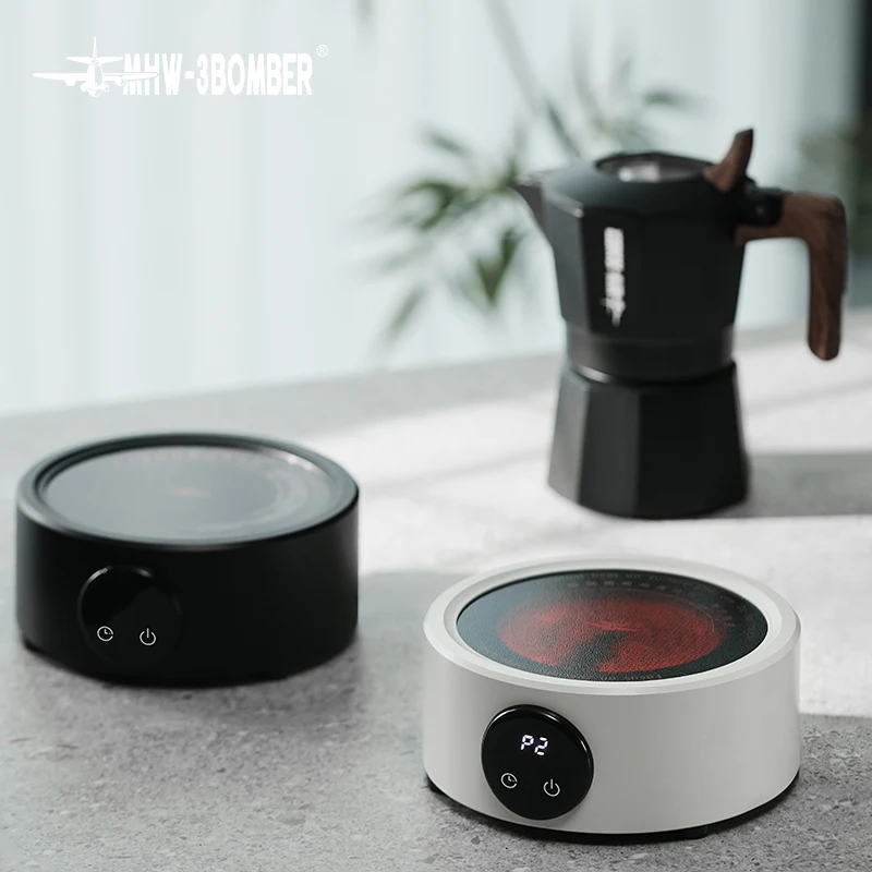 

MHW-3BOMBER Coffee Electric Stove Mini Electric Cooker for Moka Pot 800w Ceramic Cooktop Milk Water Heating Furnace Coffee Tools