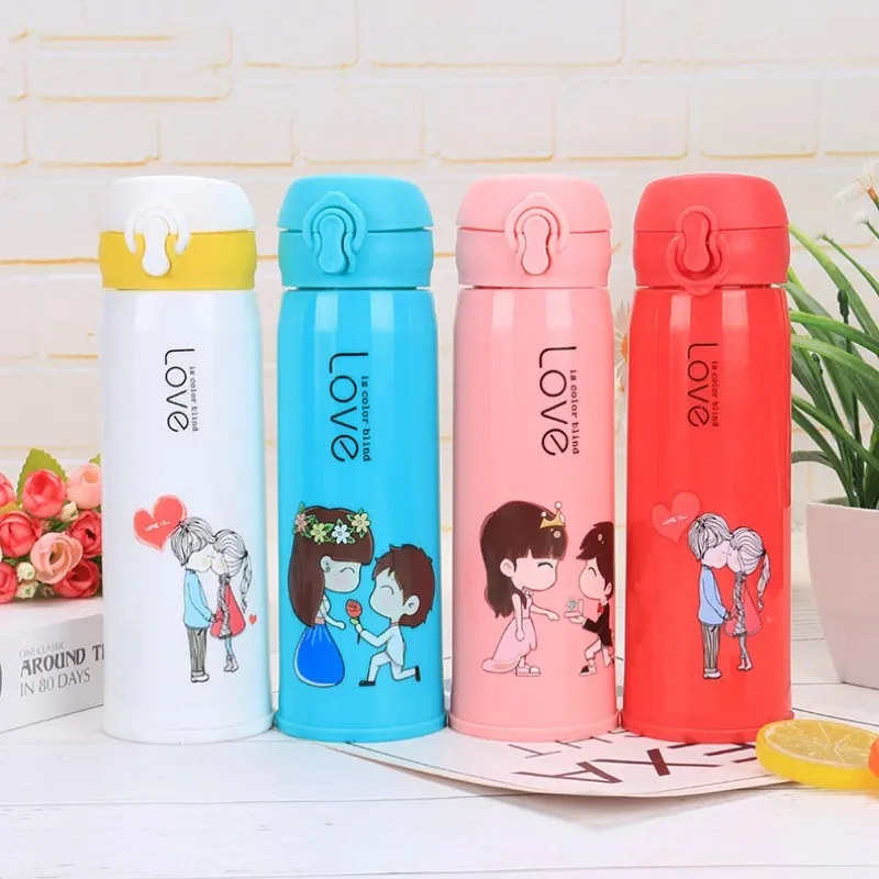 

Вакуумная портативная антиожоговая стеклянная Студенческая Подарочная двухслойная изоляционная чашка для воды пара симпатичная чашка для воды Студенческая чашка для воды