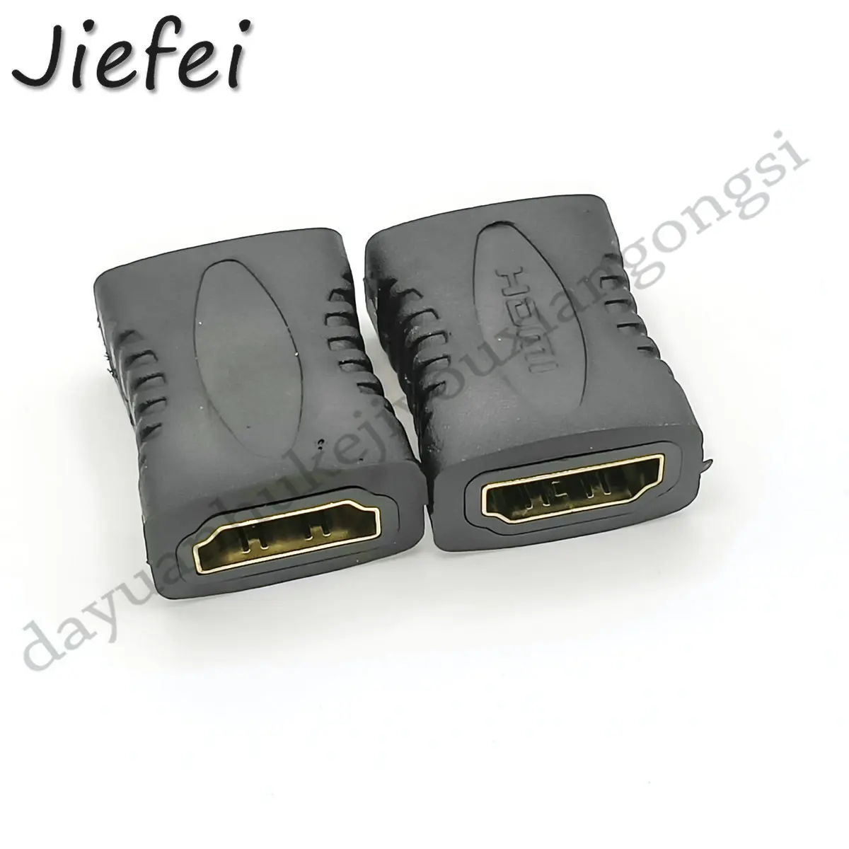 100 PCS Gold plated Premium Gold HDMI-compatible Female to Female In-Line Coupler Connector New