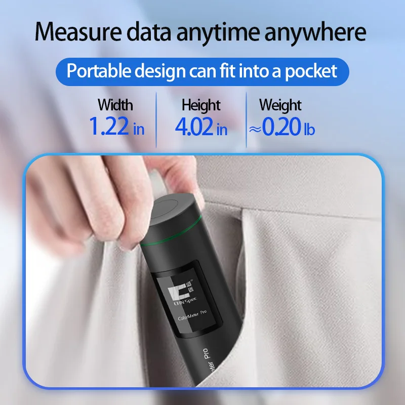 High Accurate Colorimeter Portable Blueteeth Color Analyzer Suport Android iOS PC For Printing Paint Cloth Plastic Leather Fruit