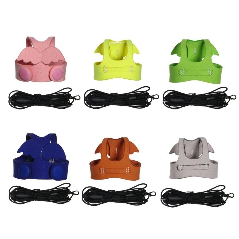 Упряжь для птиц и тканевая красочная летающая веревка, игрушка для тренировок на открытом воздухе для какаду