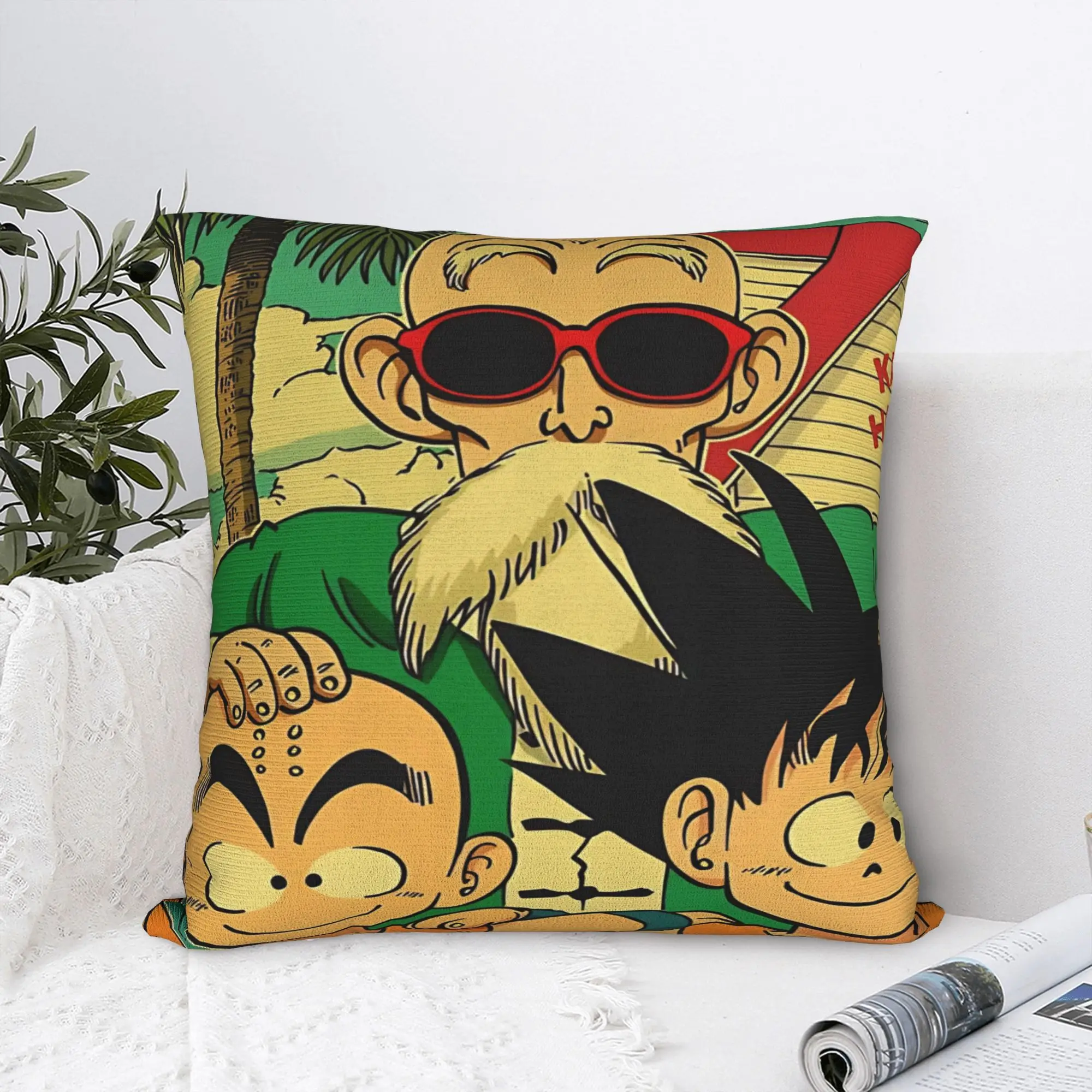 Anime Ball 40th Anniversary Birthday Pillow Cover  Soft Cushion Cover Morden Pillow Case For Sofa Home Decoration