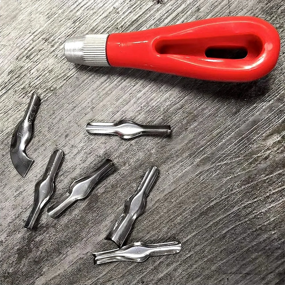 Portable DIY Carving Tool – Ergonomic Linoleum Cutter for Beginners and School Engraving, ABS LK-AA212