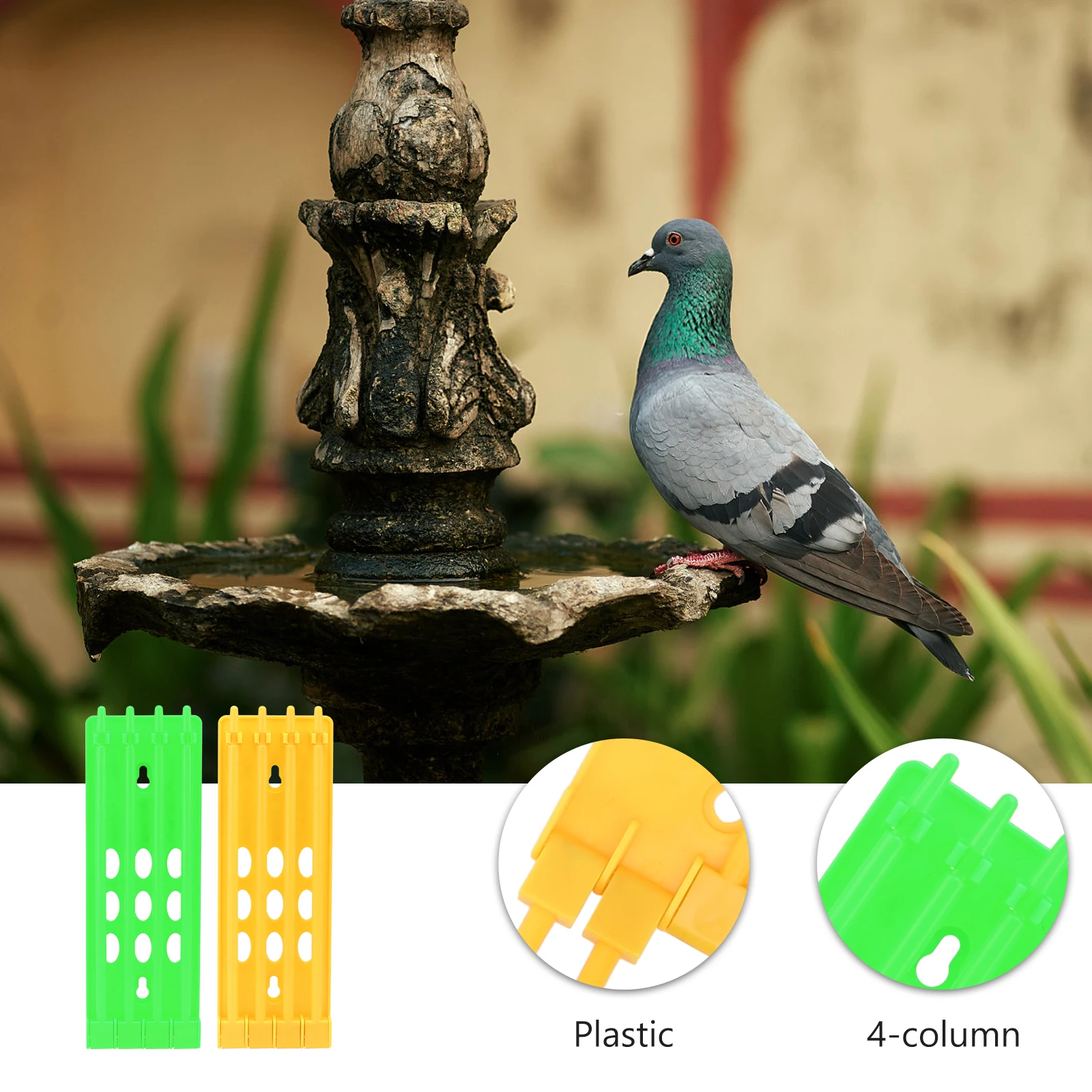 

2pcs Pigeon Foot Ring Rack Yellow Green Leg Holder Racing Supply Storage Sorting Pet Supplies pigeon breeding management pigeon