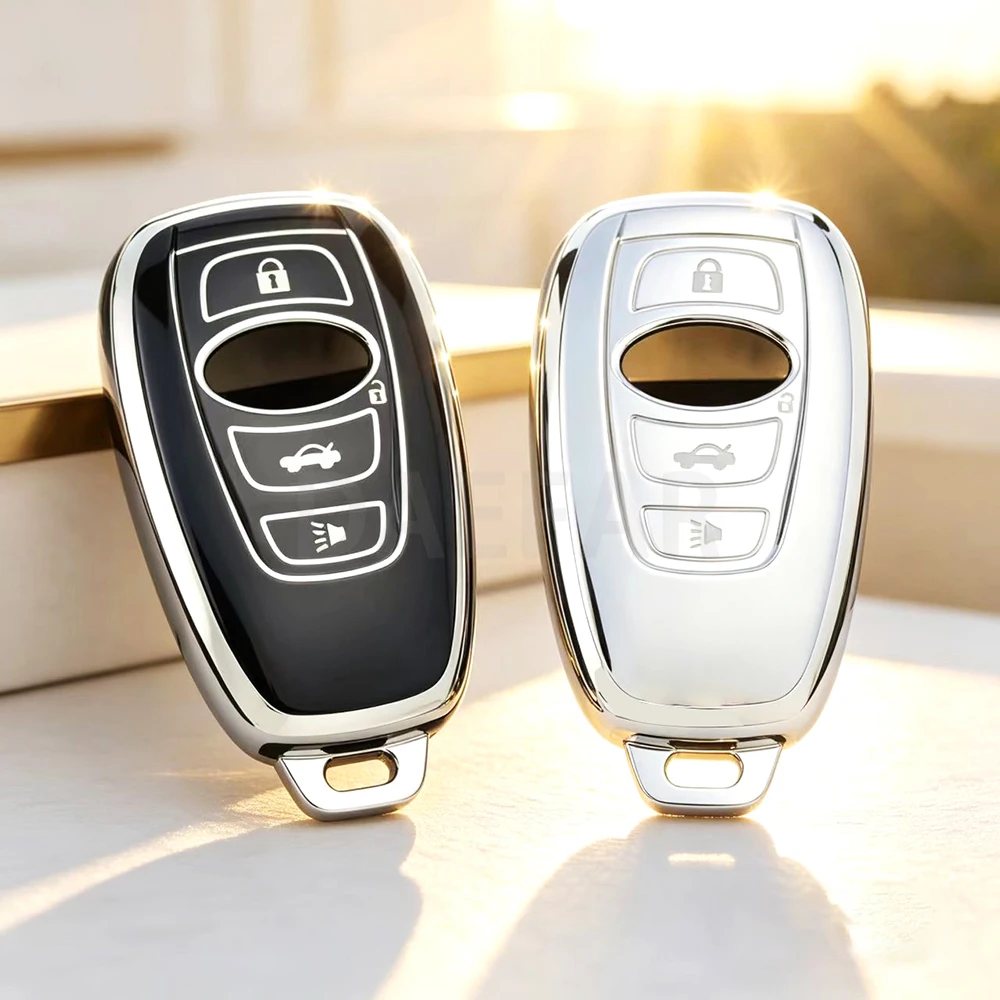 TPU Car Key Case For Subaru BRZ Forester Legacy Outback WRX STI Impreza XV Crosstrek Smart Keyless Remote Cover Keys Bag