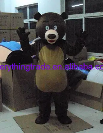 Nuovo personaggio adulto Halloween Brown Bear Costume della mascotte Halloween Christmas Dress Full Body puntelli Outfit Costume della mascotte