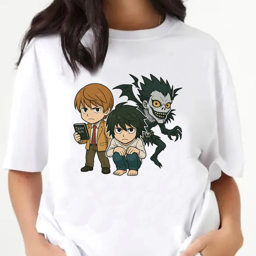 Death Note shirt female japan 2000s cutecore jojifuku manga tshirt summer cheap japanese harajuku