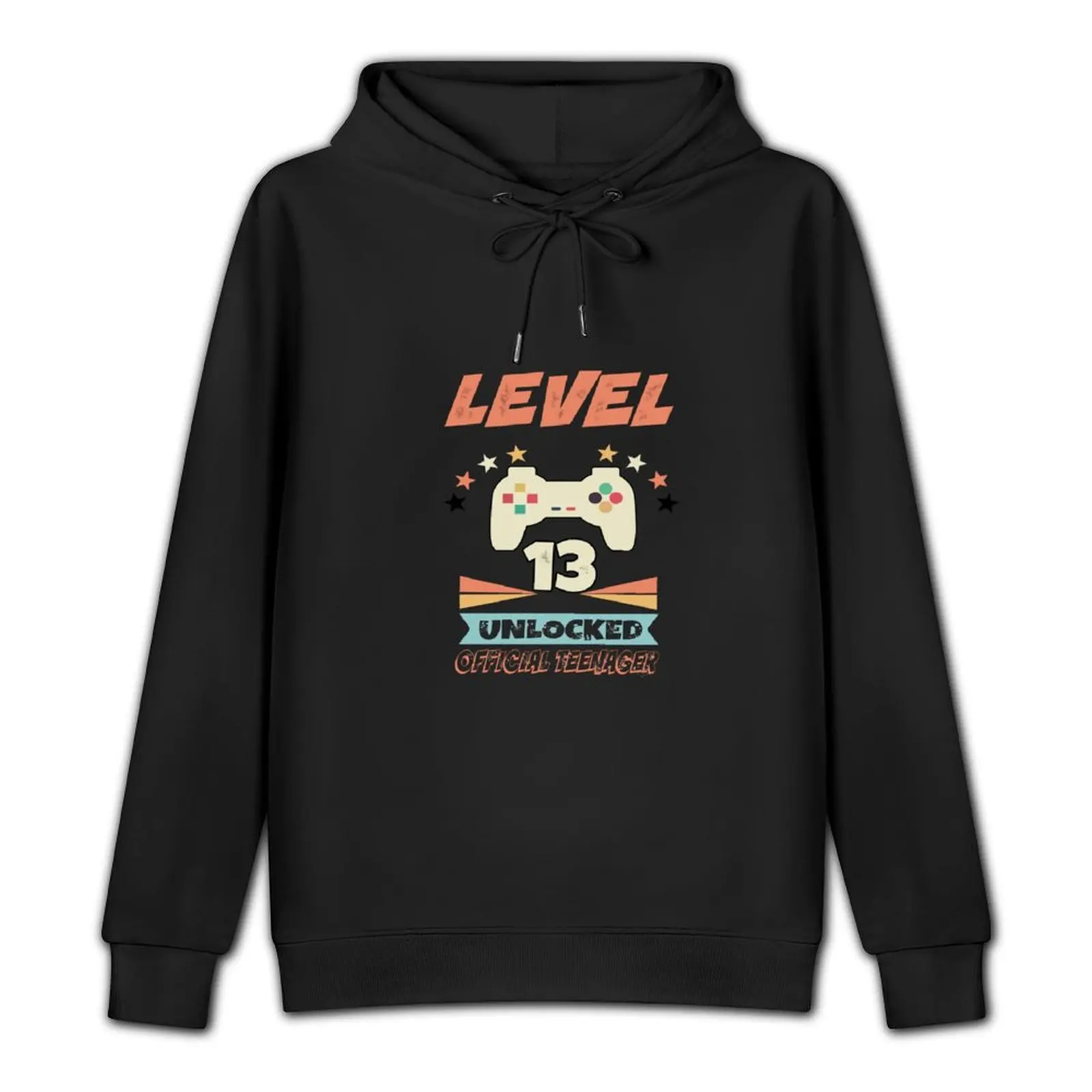 Official Teenager 13th Birthday Gift Level 13 Unlocked Pullover Hoodie men clothes graphic t shirts men pullover hoodies