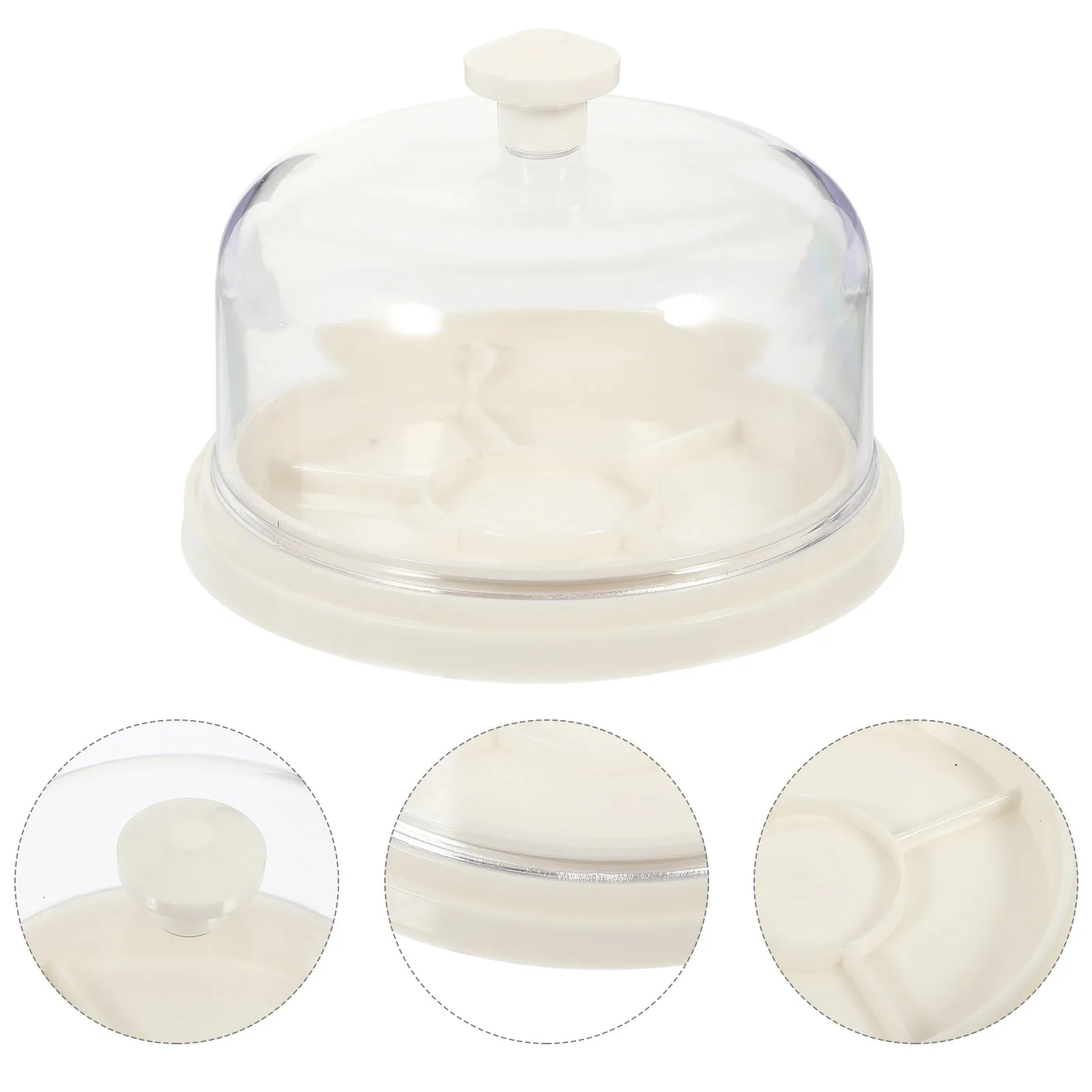 

6 Compartments Watch Movement Cover Plastic Dustsheet Portable Protective Tray for Watch Repair Maintenance Watchmakers Movement