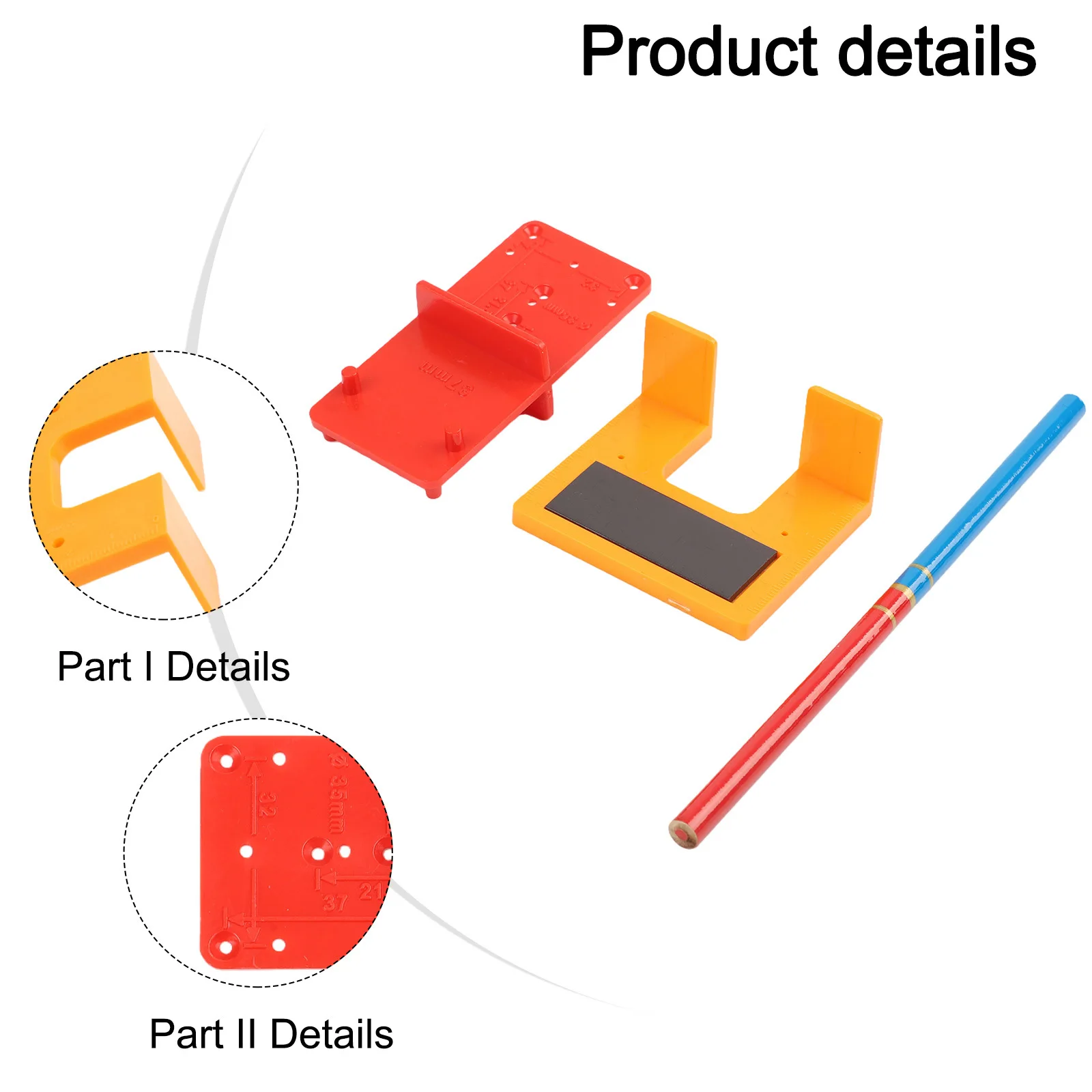 Magnetic Cabinet Hinge Installation Clips for Fast and Precise 2mm Positioning Compatible with Most Cabinet Doors