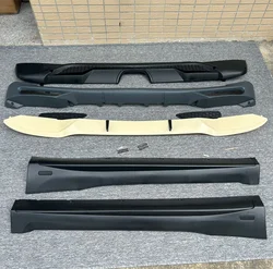 For Benz Smart Fortwo 2Door 453 Unpainted Front Rear Lip Side Skirts Front Rear Fender Flare Body Kit Rear Spoiler Bumper