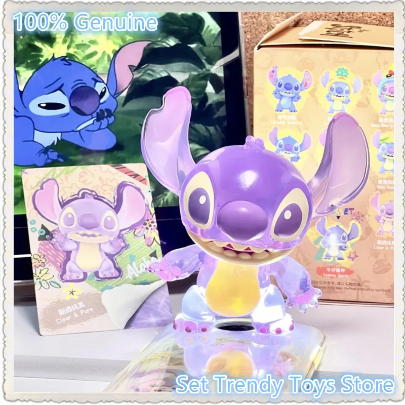 

Genuine Stitch Cool Transformation Series Blind Box Cute Stitch Collect Model Doll Desktop Ornamen Surprise Mystery Trendy Gifts