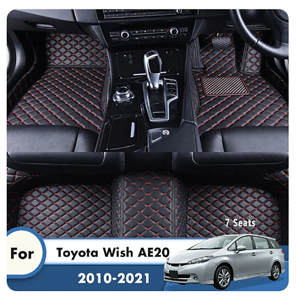 

Коврики на заказ, автомобильные коврики для Toyota Wish AE20 2021 2020 2019 2018 2017 2016 2015 2014 2013-2010, аксессуары для интерьера на 7 мест