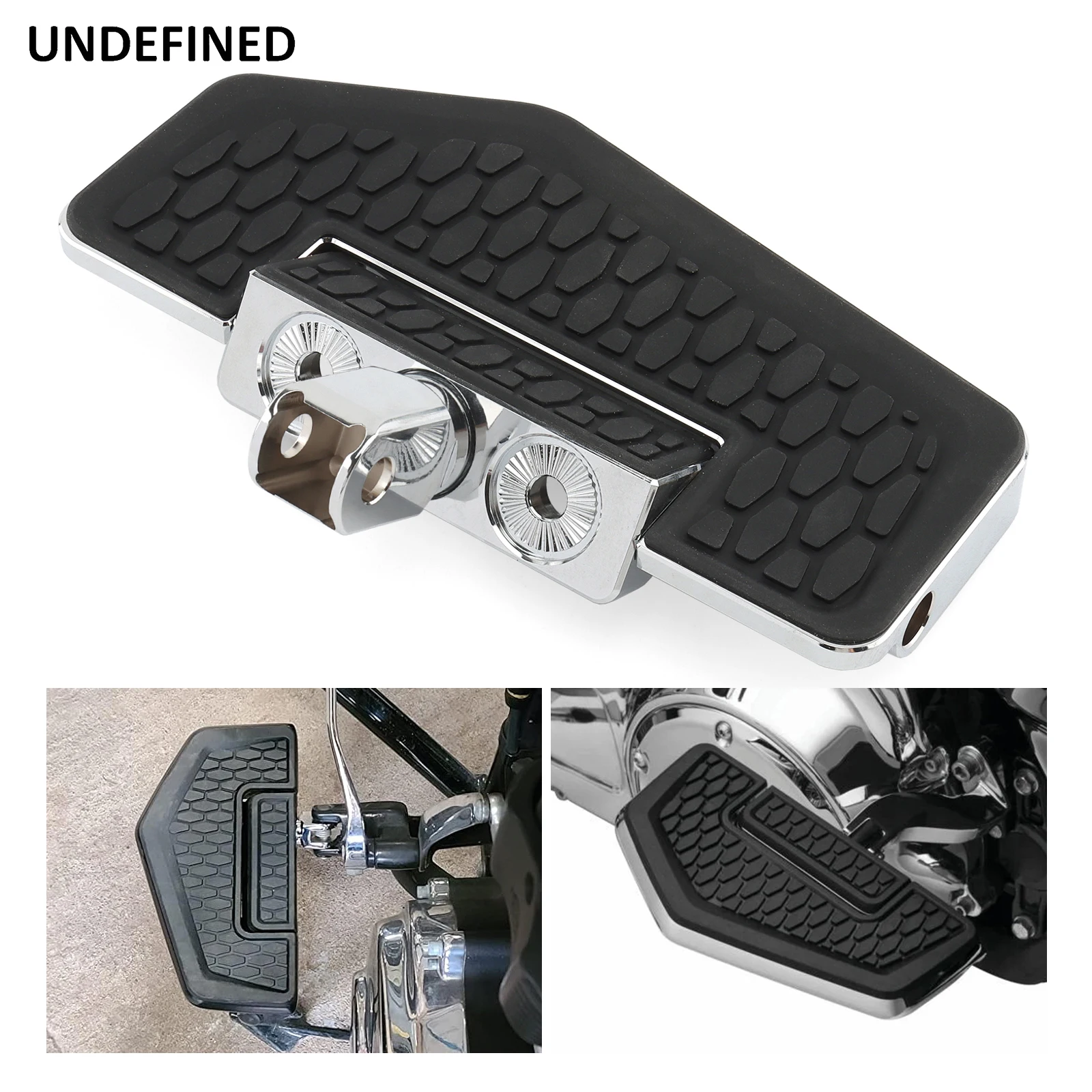 Motorcycle Front Foot Pegs Mini Floorboards Footrest Pedals For Honda VF1100S V65 Sabre VF750CD Magna Deluxe VTX1800C VTX1800F image 4