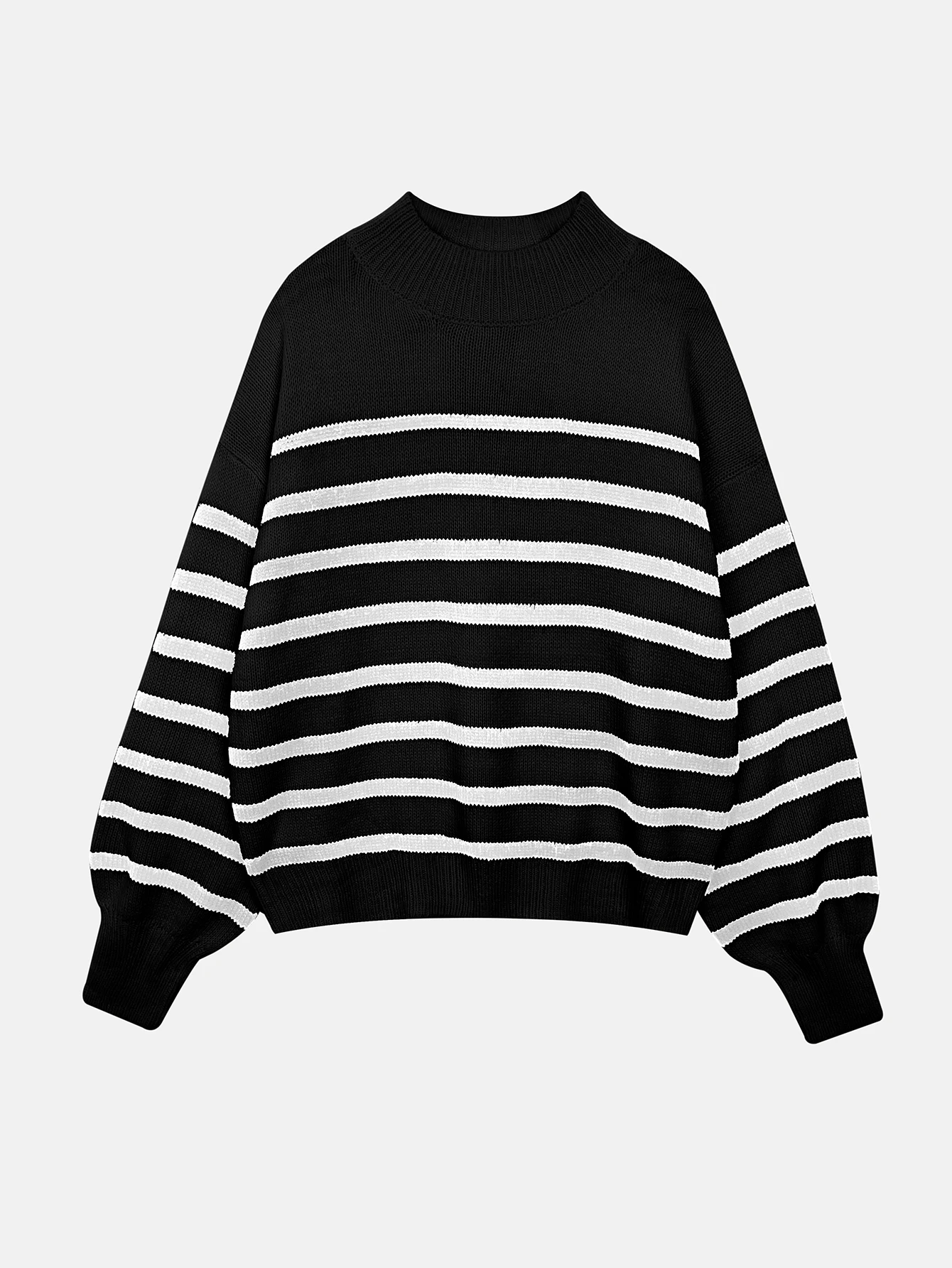 Sumachi spring Korean long sleeve T-shirt women\'s stripes with loose round neck long sleeve stitching pure cotton knitted jacket