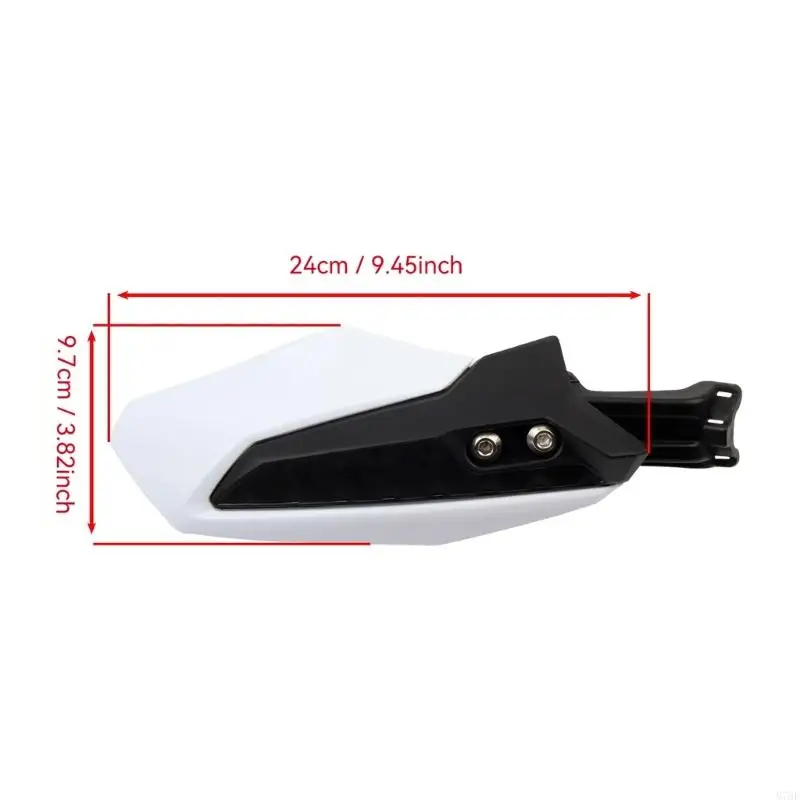 M76E Motorrad-Handschutz-Set, Handschutz mit eckigen Schutzschalen und Halterungshalterungen für Windschutz Lenker – Detail 6