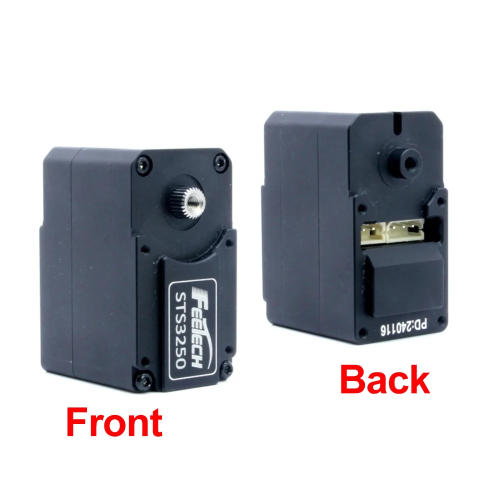 FEETECH STS3250 Servo da 50 kg - Encoder magnetico 12 V, ingranaggio metallico TTL a doppio albero per robot con azionamento di coppia e giunti per fotocamera