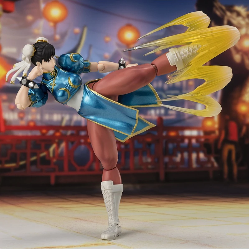 سلسلة بانداي الأصلية S.H.Figuarts 《Street Fighter》Chun - Li,Ken Masters,Sagat Figure Assembly Ornament Toys نموذج قابل للجمع #1