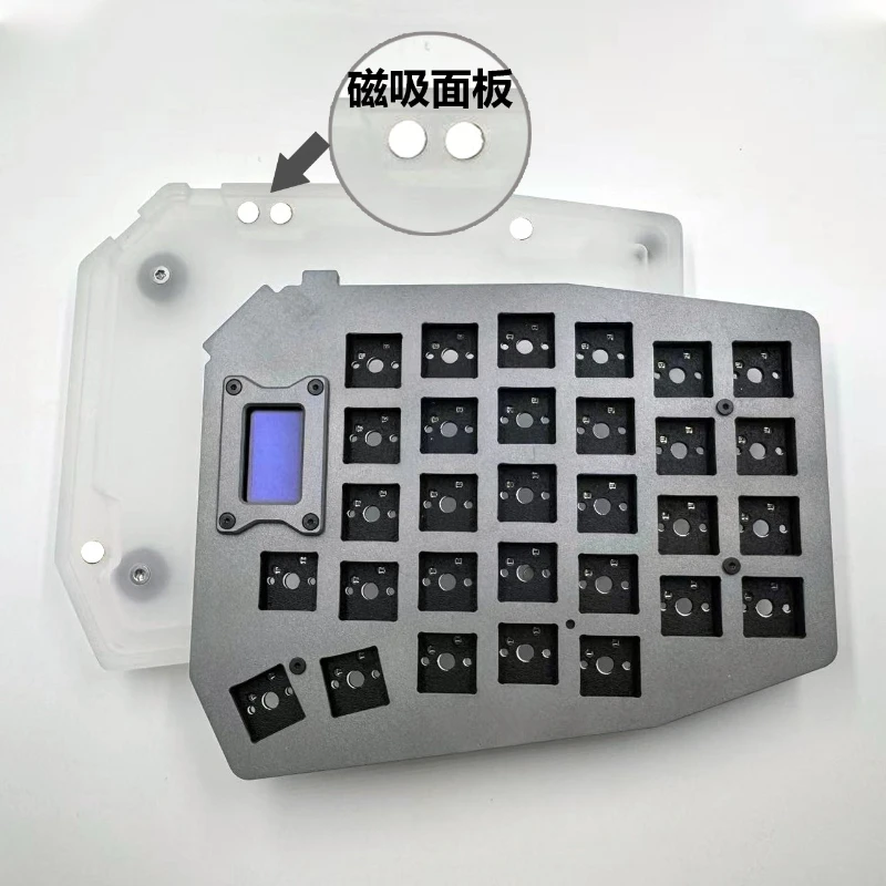Sofle58 Split Mechanical Keyboard Kit Ergonomics MX Hot Swap OLED Wired Single-mode RGB Split Keyboard Customize VIA Game Gift