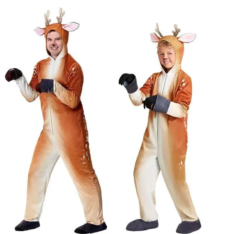 

Halloween Cosplay Costume Halloween Stage Performance Role Play Animal Sika Reindeer Play Costumes Funny Fancy Dress Up