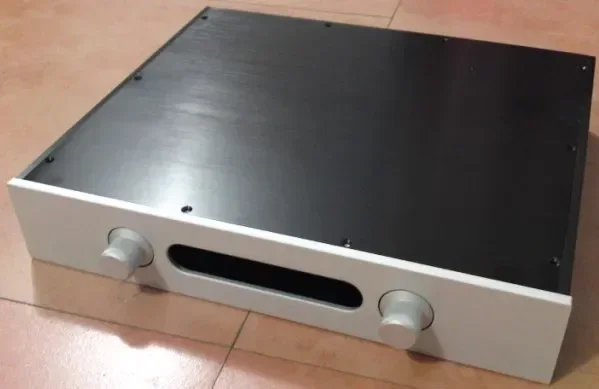 DIY-Verstärkergehäuse 430 x 80 x 358 mm 4308 Vollaluminium-Verstärkergehäuse/Vorverstärkergehäuse/AMP-Gehäuse/Vorverstärkergehäuse/DIY-Box
