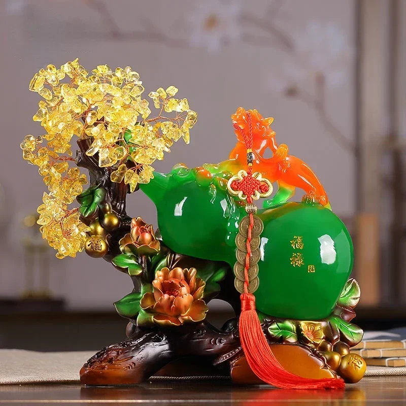 

Кристальные украшения в виде тыквы удачи, миниатюры для дома, офиса, гостиной