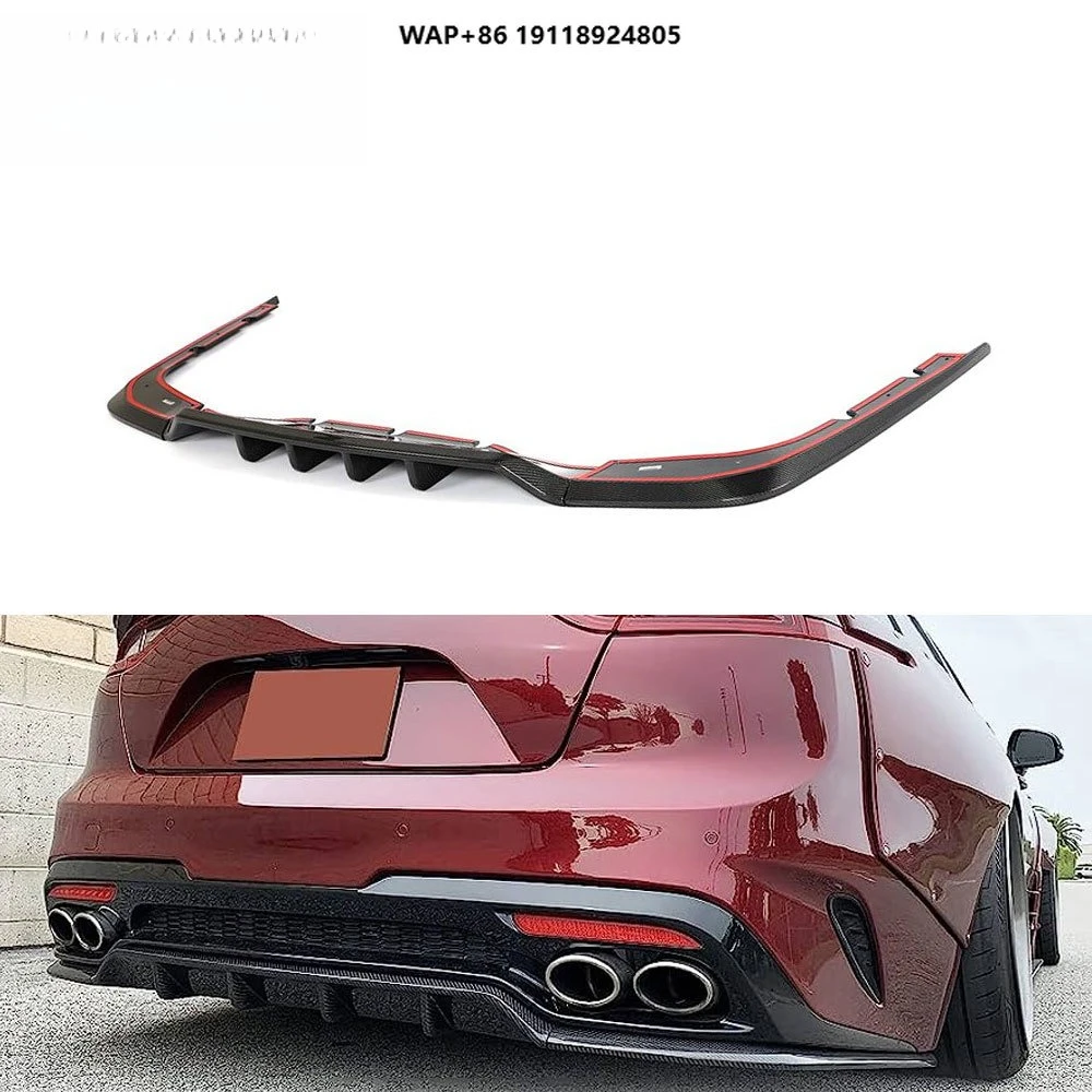 

Carbon Rear Car Rear Lip Diffuser for K-IA Stinger 2018-2022