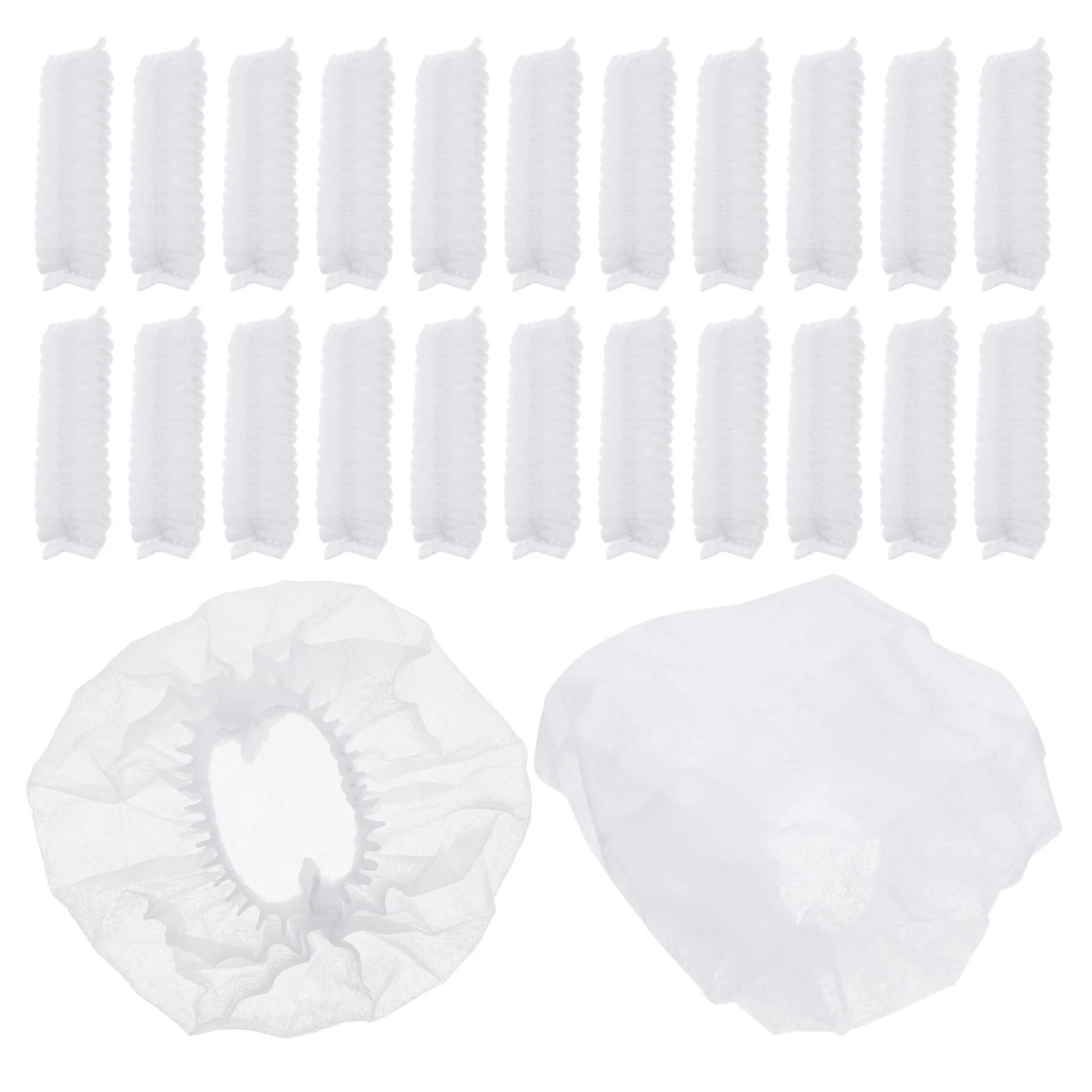 100PCS Disposable Nonwovens Headset Cover Stretchable Headphone Replacement for Internet Bar (White)