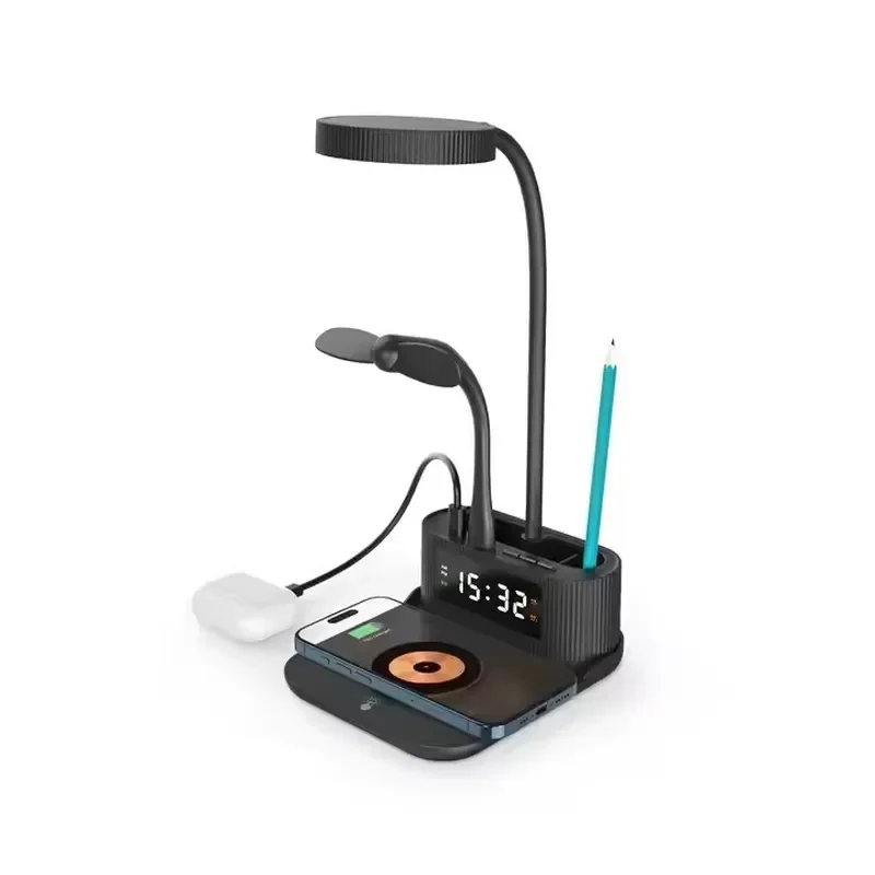 Best-selling Multifunctional Wireless Charger Desk Lamp 15W Fast Charging Desktop Eye Protection Business Gifts Wireless