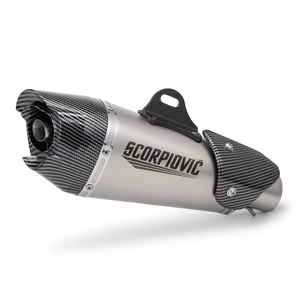 Stainless Steel High-quality 51mm Exhaust Muffler AT2 CBR650 GSX250 GUXXER150 Z400 R3 Z900 Muffler