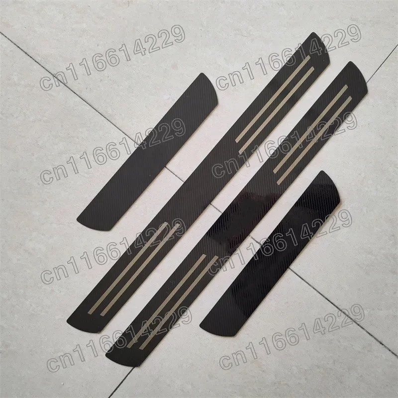 Door Sill Scuff Plate Trims Threshold Kick Pedal Protect For Honda Pilot 2014 2015 2016 2017 2018 2019 2020 2021 Car Accessories