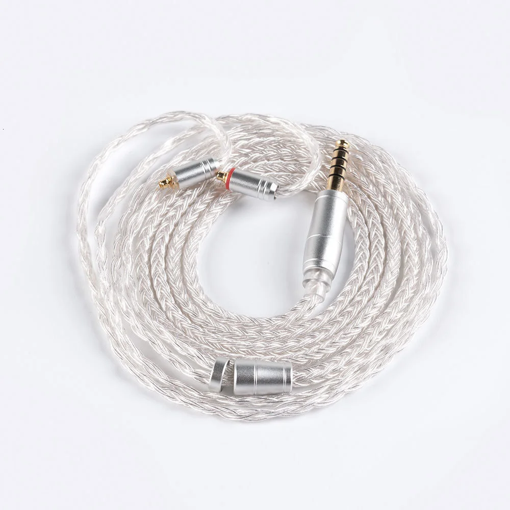 KBEAR 16-adriges, verbessertes, versilbertes, symmetrisches Kabel, 2,5/3,5/4,4 mm, kabelgebundener Kopfhörer, MMCX/QDC/2PIN-Anschluss für KZ KBEAR BL03 KS1 – Detail 14