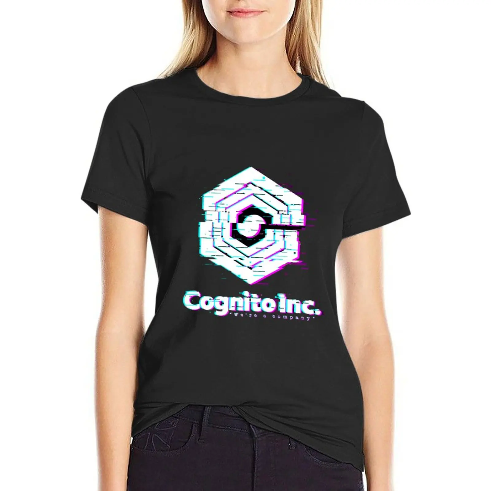 

Inside Job Cognito Inc. - subliminal glitch T-Shirt female tees funny workout t shirts for Women