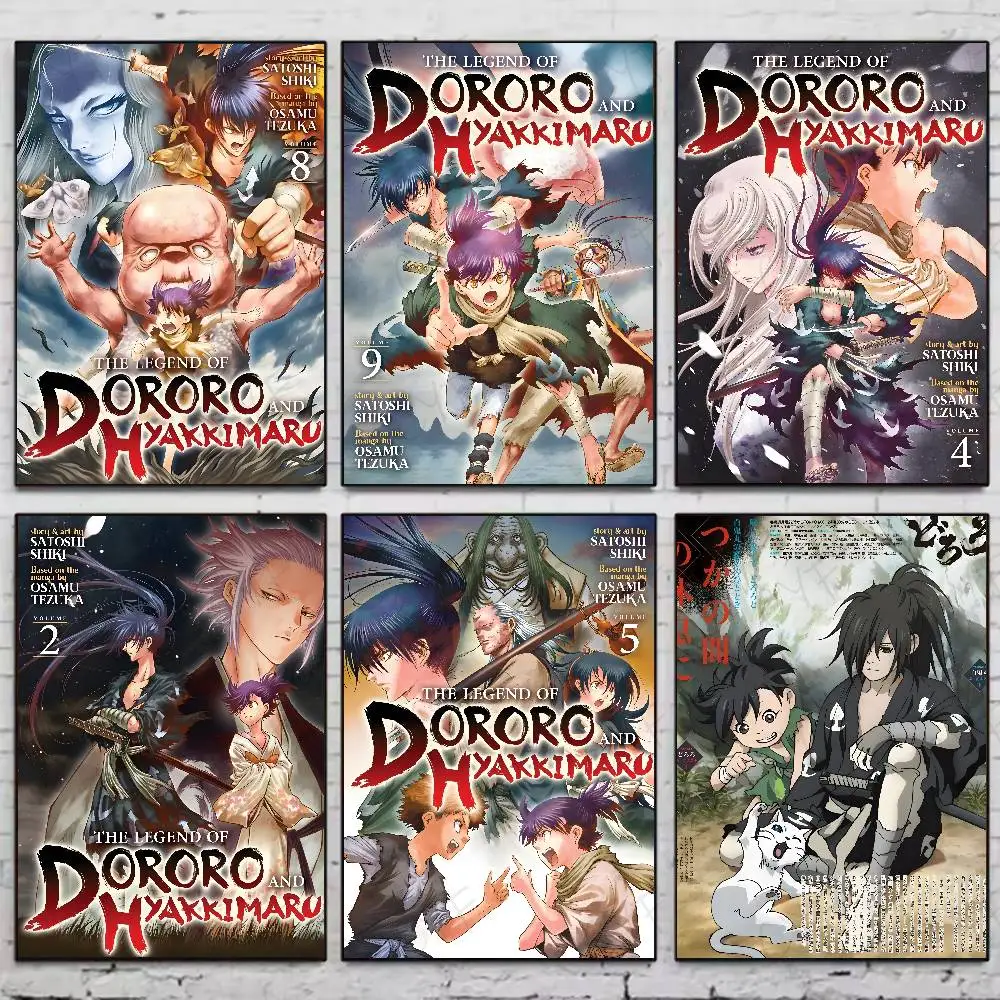 

Anime The Legend Of Dororo And Hyakkimaru High Quality Poster Stickers Gift For Living Room Aesthetic Wall Decoration Painting