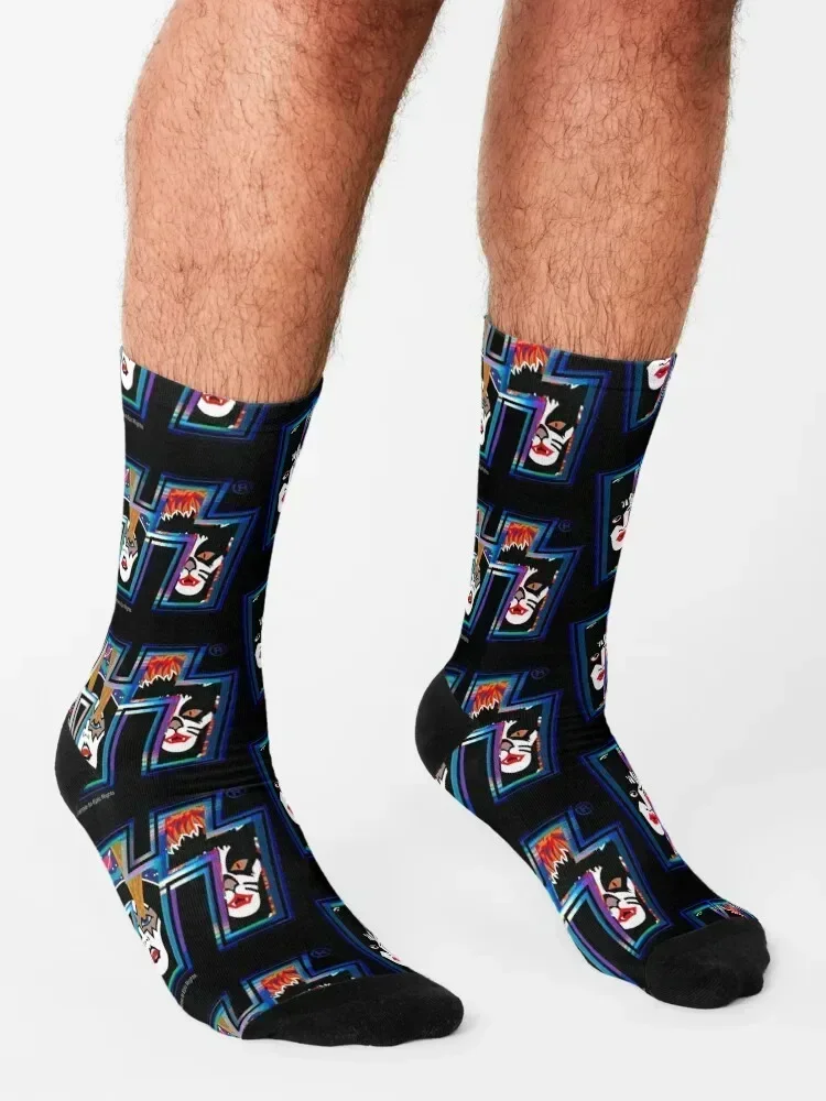 KISS ? rock music band - Rock and Roll Over Style 1 Socks gym Climbing shoes halloween Men Socks Women's