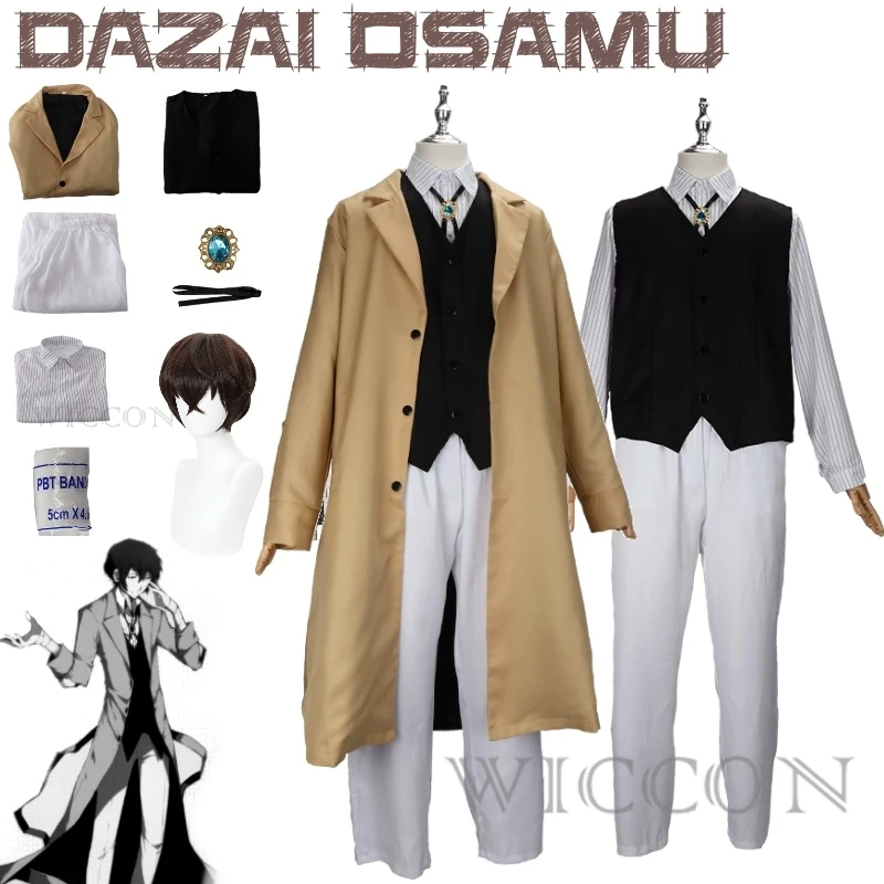 

Bungo Stray Dogs Dazai Osamu A Character Of The Members Of The Armed Detective Agency Aosaba Cosplay Costume Anime Full Of Suit