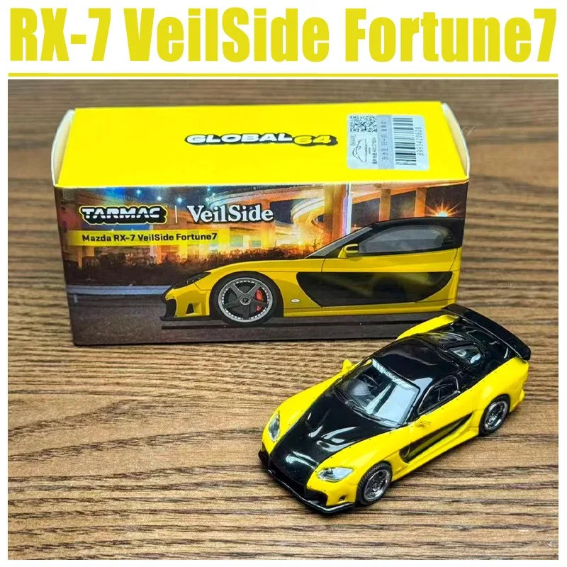 

Tarmac Works 1/64 RX-7 VeilSide Fortune7 Игрушечный автомобиль из сплава, литая под давлением металлическая модель, подарки