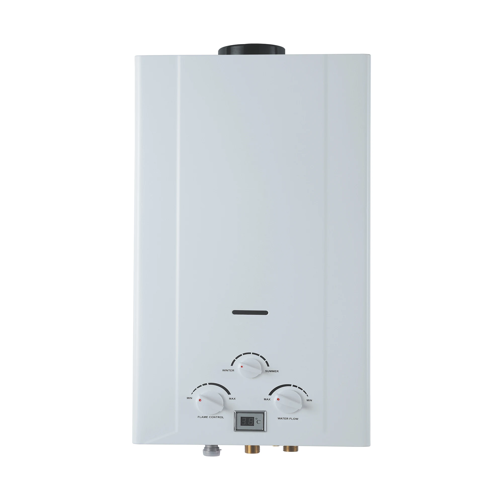 Scaldabagni a gas naturale da 6 litri a 16 litri Caldaia istantanea GPL Geyser con alimentazione a batteria per uso domestico all'aperto