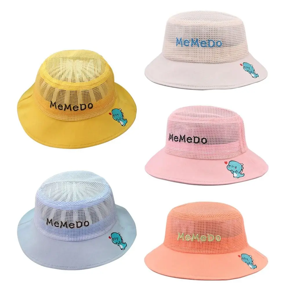 

Anti-UV Mesh Kids Fisherman Hat Cotton Multiple Colors Children's Cap Bucket Hat Girls