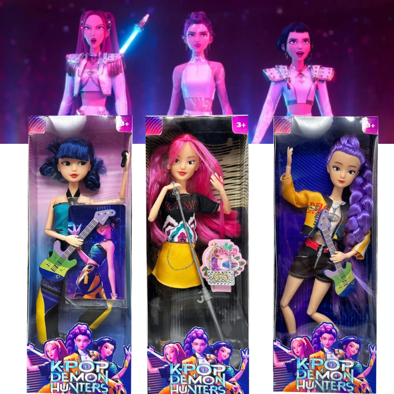 Figuras de vinilo de cazadores de demonios Kpop de 11 pulgadas, nuevas muñecas en miniatura de K-POP Demon Slayer, Lumimila Zoey, adornos de escritorio, regalos de decoración