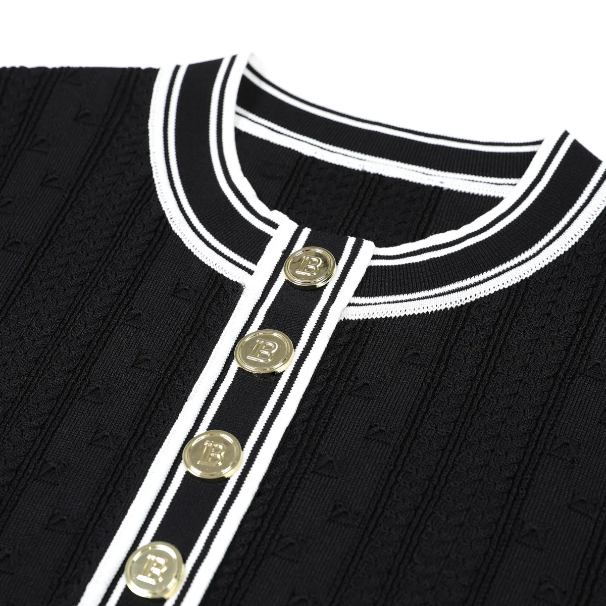 Camiseta versátil clásica de alta calidad a la moda para mujer con punto de calidad personalizado, suéter de punto superior